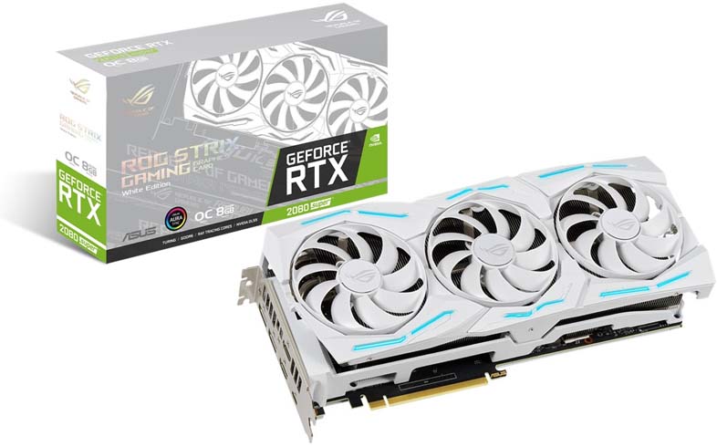 ROG Strix GeForce RTX 2080 SUPER White Edition - 本体とパッケージ