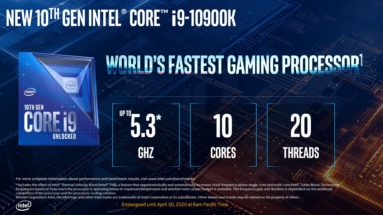 Intel 第10世代Coreプロセッサー Comet Lake-S