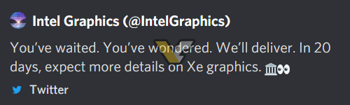 Intel Graphicsアカウントのツイート