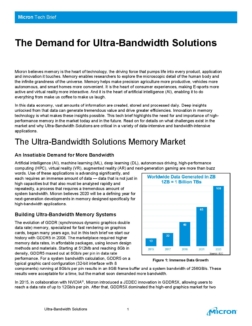 Micron - The Demand for Ultra-Bandwidth Solutions