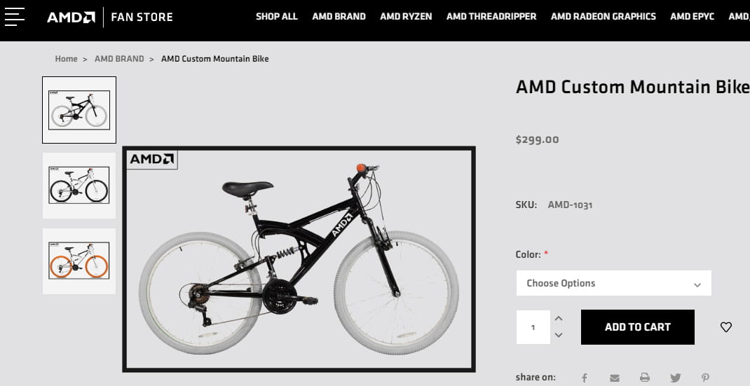 AMD Custom Mountain Bike