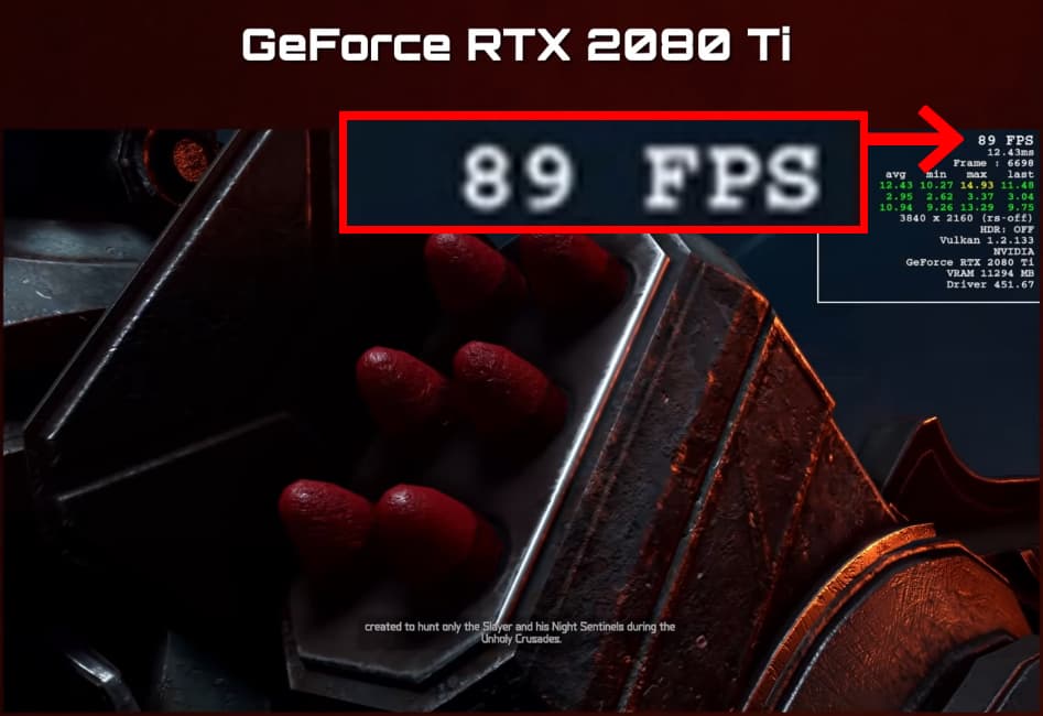 DOOM Eternal 4K - GeForce RTX 2080 Ti