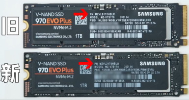 Samsung 970 EVO Plus 1TB 新旧比較