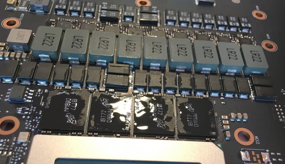 MSI GeForce RTX 3080 SUPRIM 10Gの分解写真