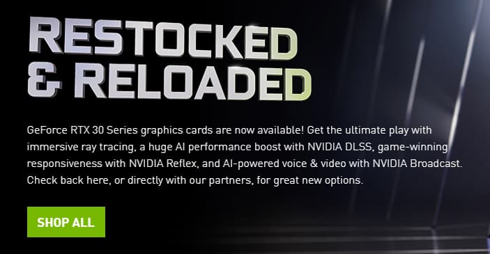 NVIDIA Restocked ＆ Reloaded キャンペーン