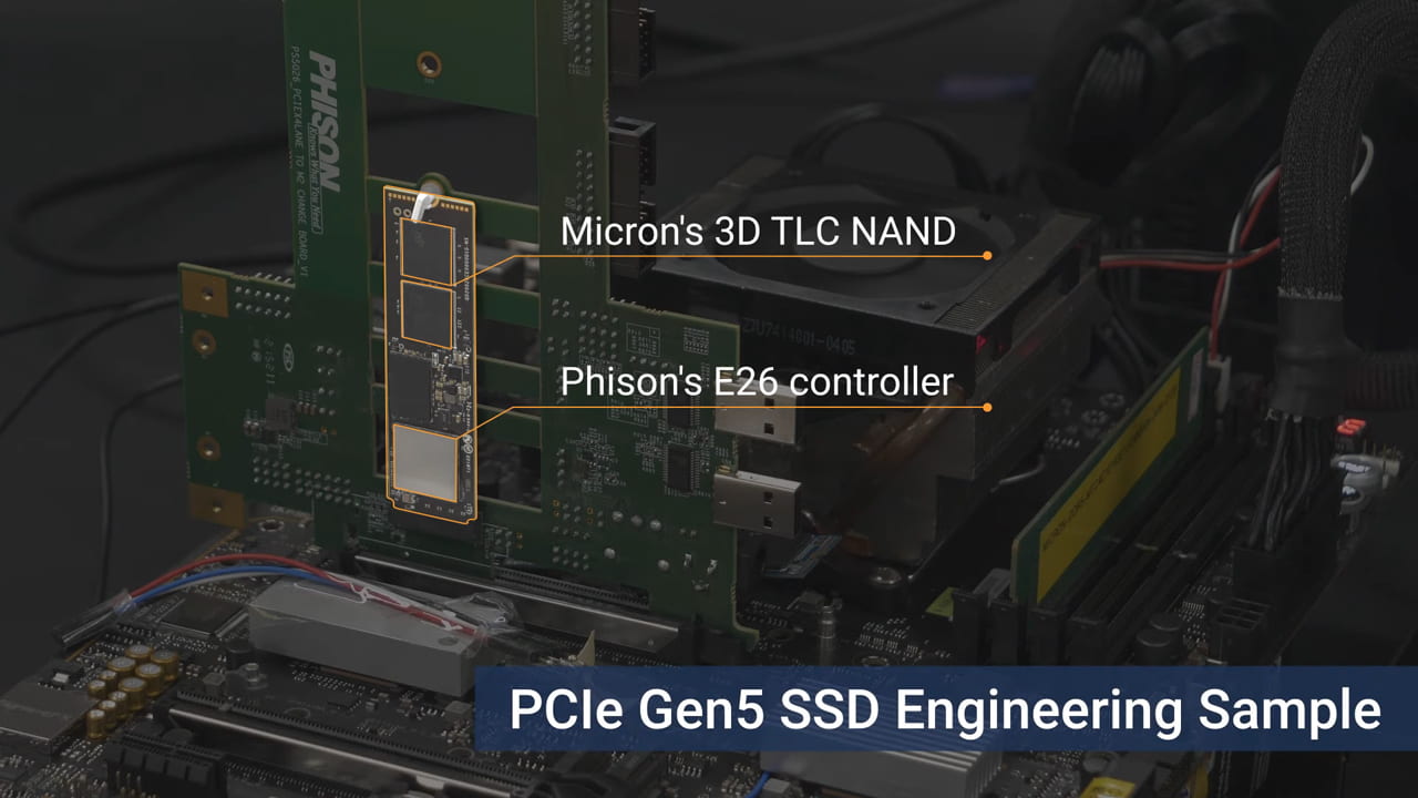 Phison PS5026-E26 - エンジニアリングサンプル版NVMe SSD