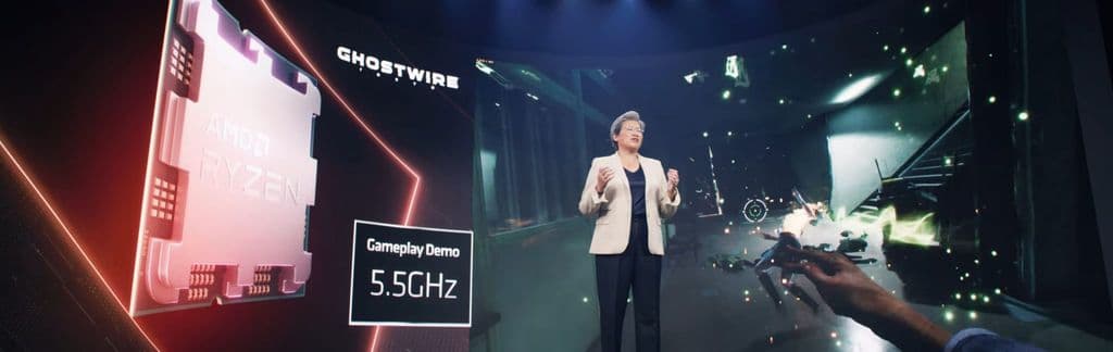 AMD Ryzen 7000シリーズ 5.5GHz駆動ゲームプレイデモ