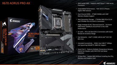 Gigabyte X670 AORUS PRO AX