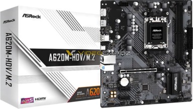 A620マザボードの写真がリーク。ASRock A620M-HDV/M.2。Ryzen 9 7950X3DなどX3Dと組み合わせればコスパに優れた高性能ゲーミングPCに ASRock A620M-HDV/M.2