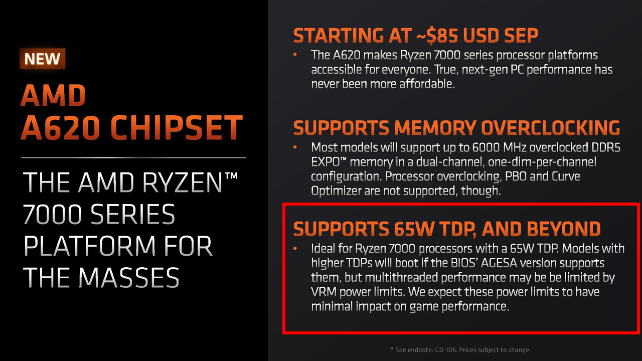 AMD A620チップセットスライドショー