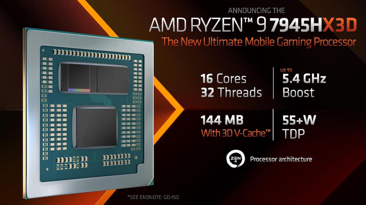 AMD Ryzen 9 7945HX3D