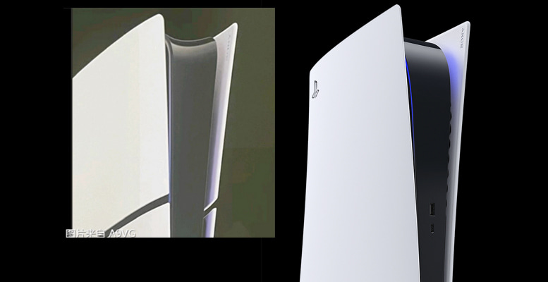 左: PS5 Slim (仮) / 右: PS5