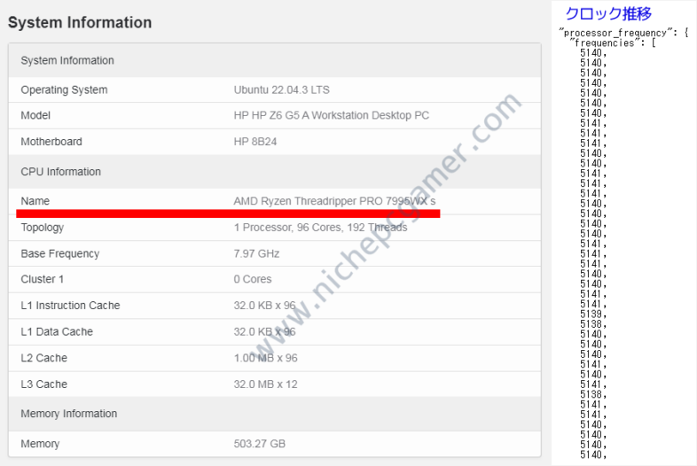 Ryzen Threadripper PRO 7995WXがGeekbenchに掲載！リーク通り96コアのモンスターCPU。ぶっちぎりのベンチマーク結果 ニッチなPCゲーマーの環境構築Z