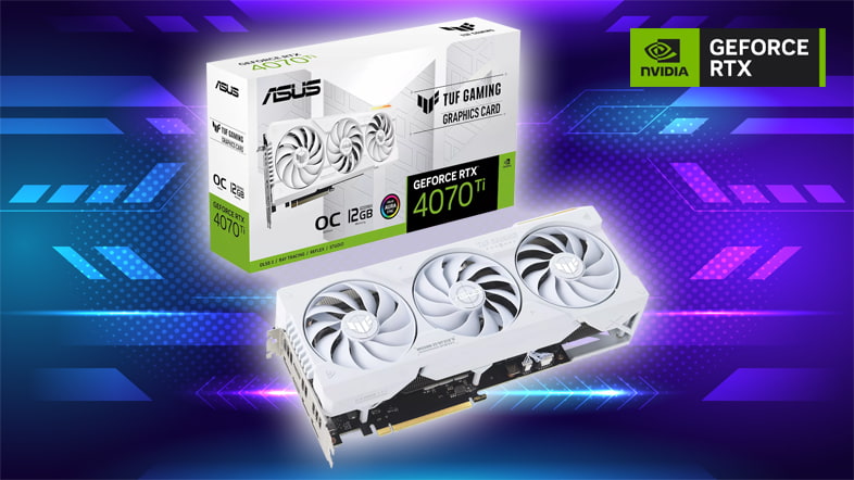 ASUS TUF Gaming GeForce RTX 4070 Ti White OC Edition 12GB GDDR6X