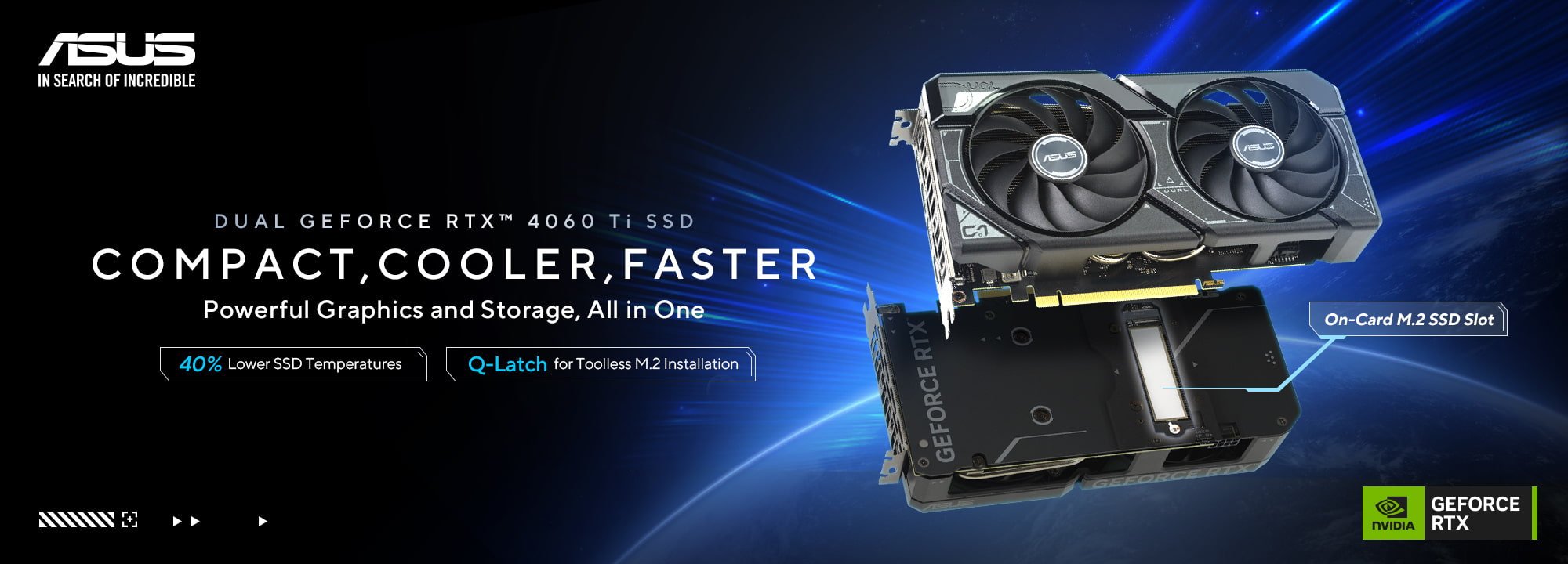 ASUS DUAL GeForce RTX 4060 Ti SSD