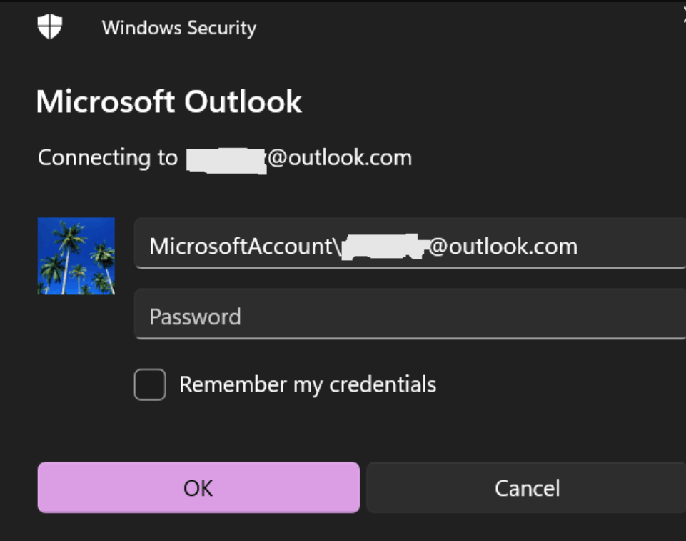 Outlook.comアカウントに接続できない
