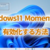 Windows11 Moment 5を強制的に有効化する方法