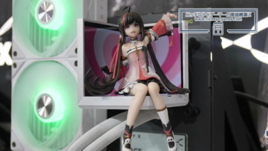 フィギュアを飾れる簡易水冷CPUクーラーが登場!さらにバックには4インチ液晶を2つ搭載。TRYX『STAGE』 TRYX STAGE