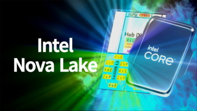 Nova Lake-Sの詳細情報がリーク!ゲーム性能やデュアルbLLCになる理由など。さらにLGA1954は4世代にわたってサポート?! Intel Nova Lake Image