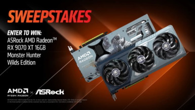 AMD、Radeon RX 9070 XTプレゼントキャンペーンを開始!モンハンワイルズEditionを計5名に Radeon RX 9070 XTのプレゼントキャンペーン