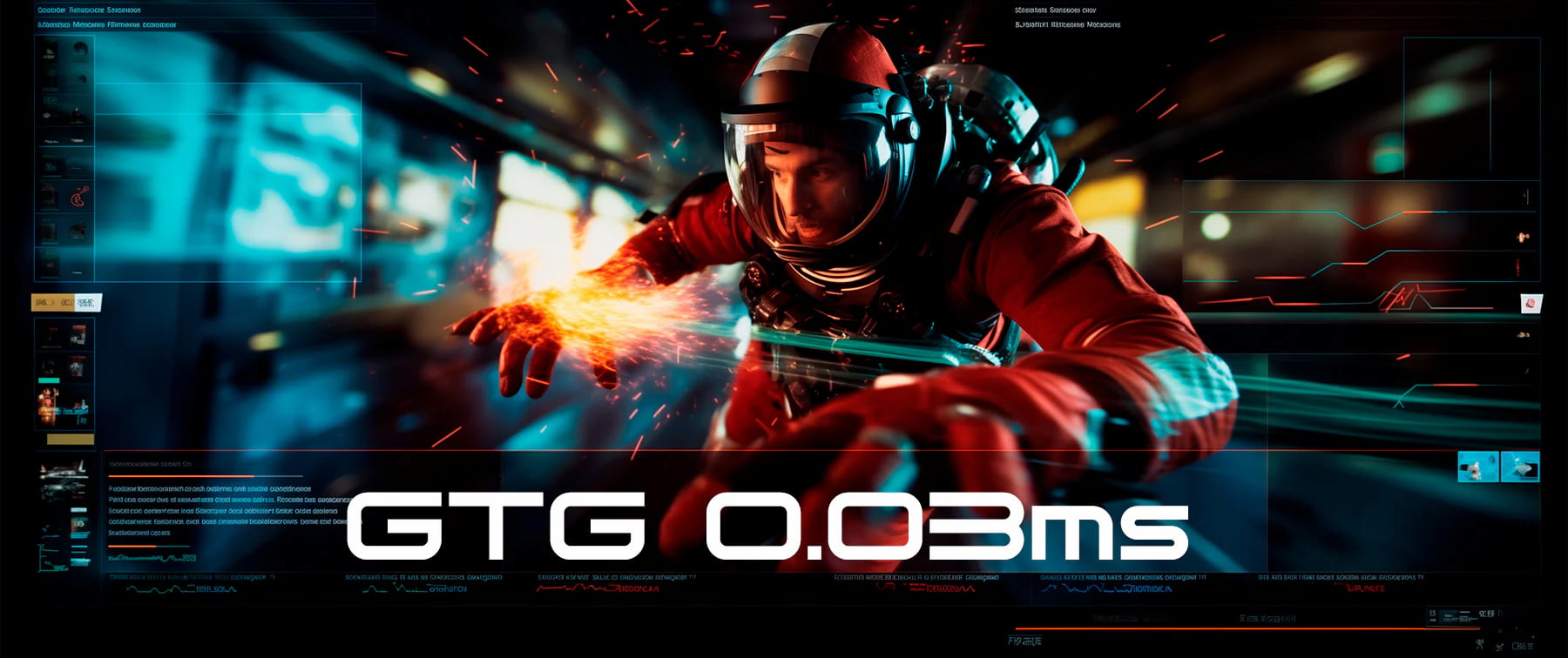 GTG 0.03msの高速応答速度