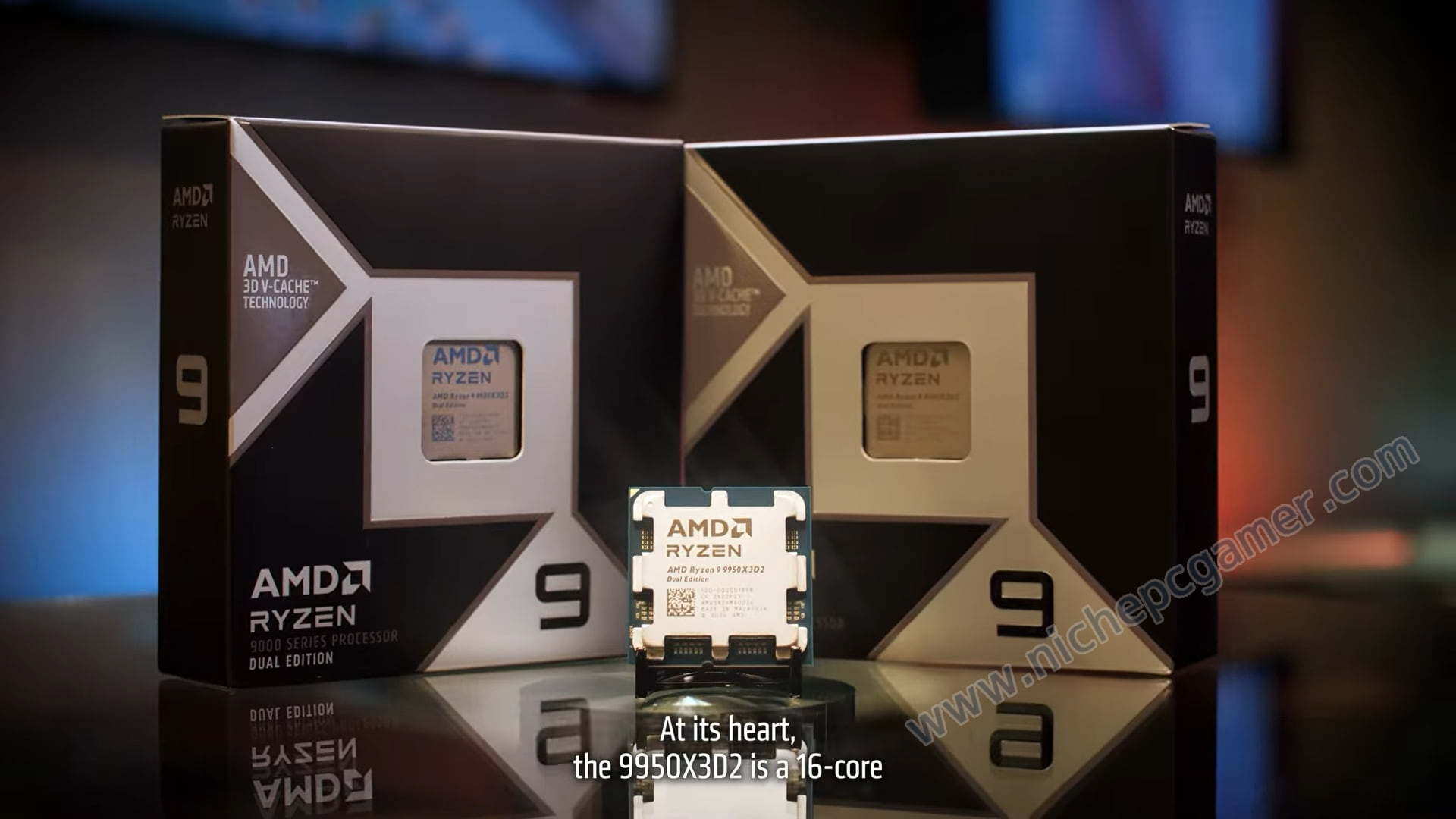 Ryzen 9 9950X3D2 Dual Edition パッケージとCPU