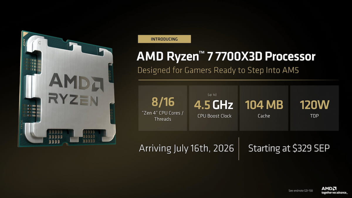 Ryzen 7 7700X3D
