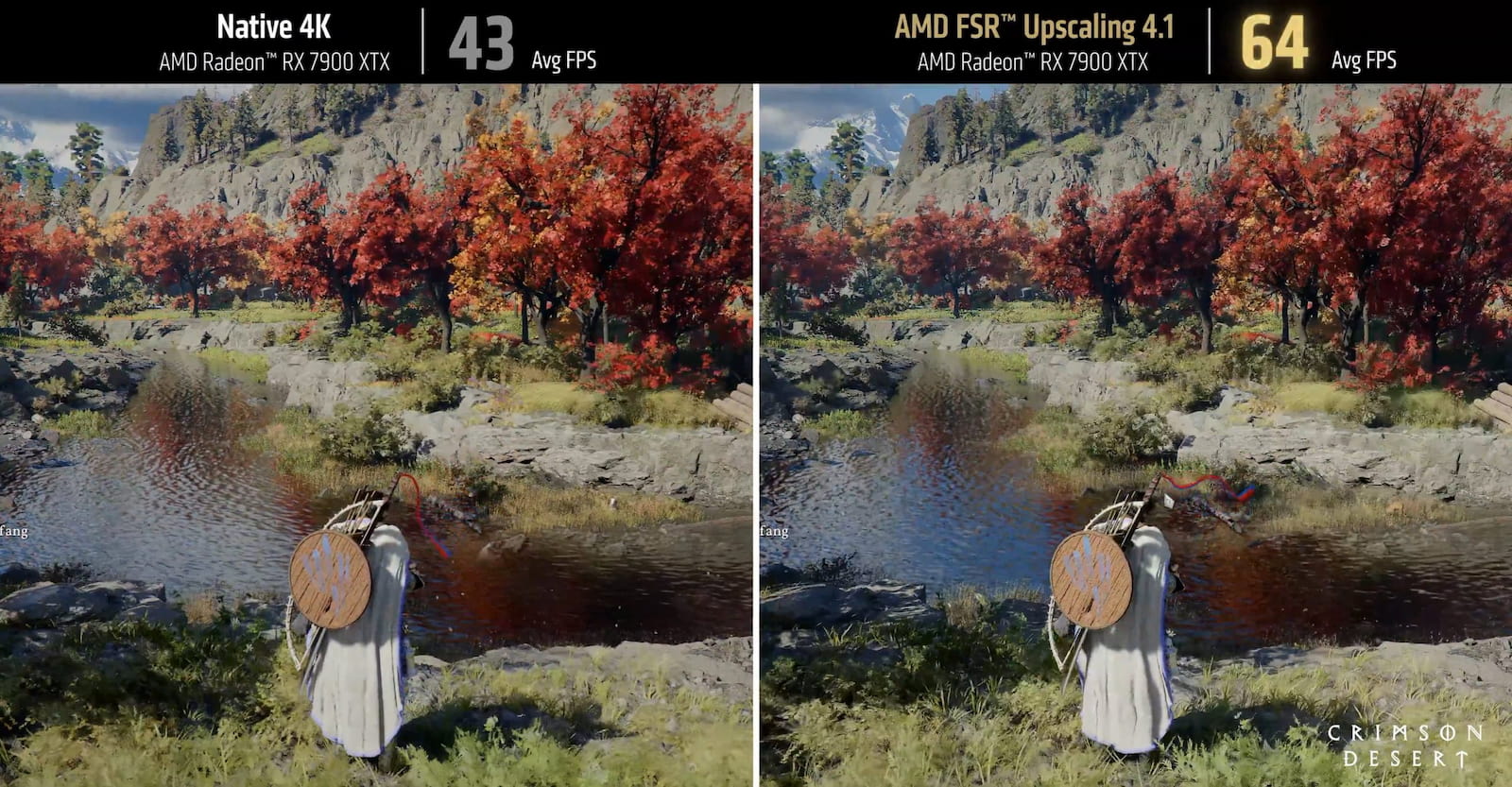 Radeon RX 7900 XTX: ネイティブ4K vs. FSR Upscaling 4.1