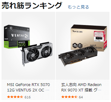 グラフィックボード 売れ筋ランキング