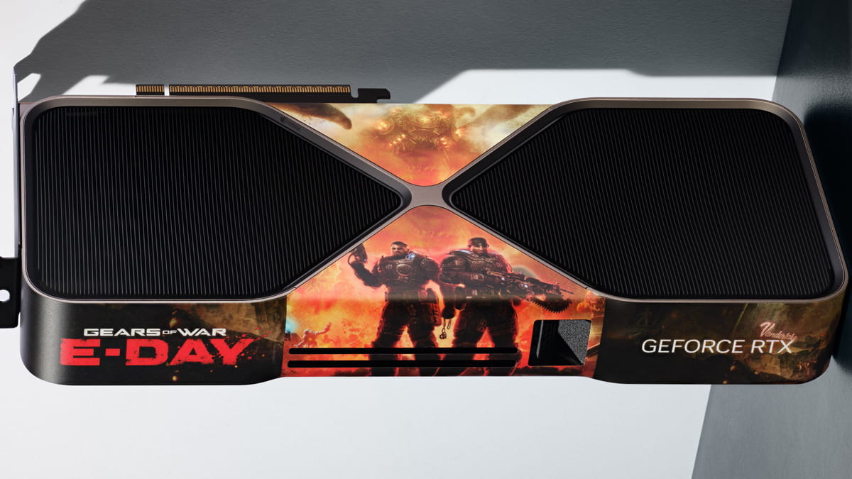 『Gears of War: E-Day』カスタムラッピング仕様 GeForce RTX 5080 その2