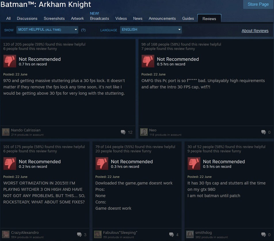 ゲーム Batman Arkham Knightの不具合色々 ニッチなpcゲーマーの環境構築z