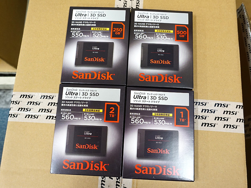 SSD】 『SanDisk Ultra 3D SSD』が発売。TLCでも書き込み速度がマジで 