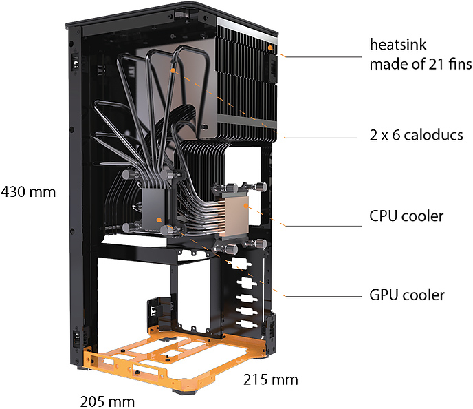 ケース 3kgの超大型クーラー搭載ファンレス対応ケース The First ニッチなpcゲーマーの環境構築z